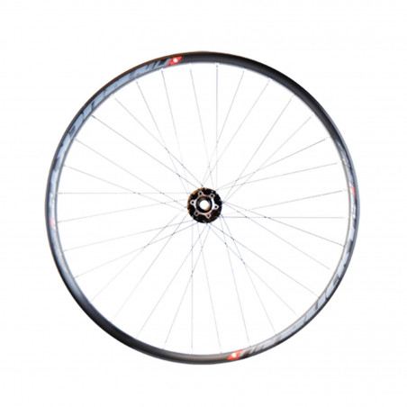 Roue vtt 27.5 " av jante noir mach1 trucky 30 tub.ready.disque 6t axe.traversant 15x100