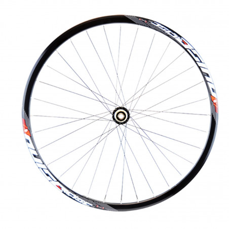 Roue route 700 ar jante noir mach 1 pulse. disque centerlock 9/10/11v axe travers.12x142