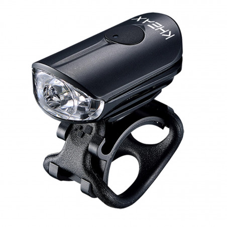 ECLAIRAGE VELO RECHARG.USB AV KHEAX REDA II 100 LUMEN (FIXATION CINTRE)