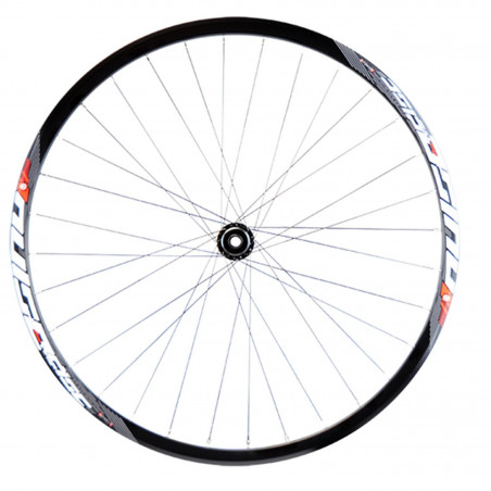 Roue route 700 av jante noir mach1 pulse. moyeu disque centerlock axe traversant 12x100