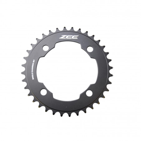 PLATEAU VTT MONO DIAM  104 EXTER 36DTS NOIR 4 BRANCHES SHIMANO ZEE M640 10V