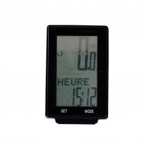 COMPTEUR VELO SANS FIL OPTIMIZ 16 FCTS NOIR