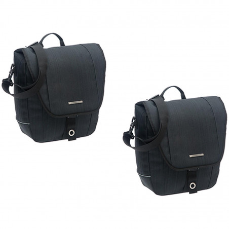 SACOCHE VELO PORTE BAGAGE A PONT NEWLOOXS AVERO RACKTIME NOIR - 25 LITRES - 320x330x130MM