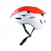CASQUE ROUTE OPTIMIZ O350 BLANC/ROUGE AVEC REGLAGE OCCIPITAL 55/58