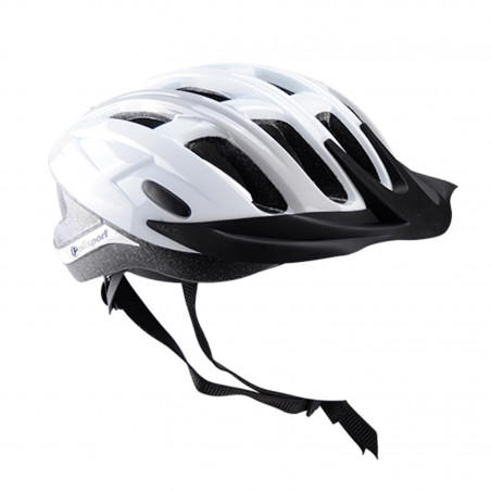 CASQUE ROUTE/VTT POLISPORT RIDE IN BLANC/GRIS IN-MOLD AVEC REGLAGE OCCIPITAL 58/62