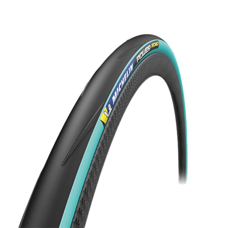 PNEU ROUTE 700X25 MICHELIN POWER ROAD NOIR/BLEU TS (25-622)