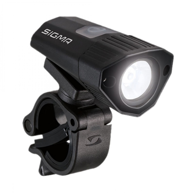 ECLAIRAGE VELO RECHARG.USB AV SIGMA LED BUSTER 100 NOIR 6 MODES (FIXATION CINTRE)