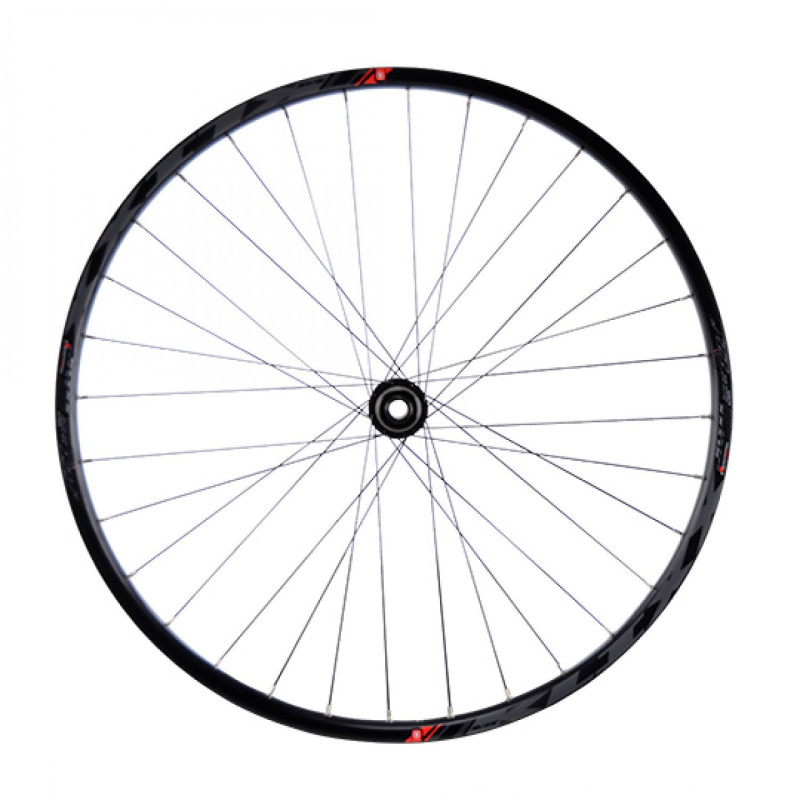 Roue vtt 27.5" av jante noir mach1 klixx boost tub.ready.disque centerlock.axe trav 15x110