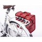 SACOCHE VELO PORTE BAGAGE NEWLOOXS LILLY FOREST ROUGE - 18 LITRES - 350x320x160MM