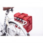 SACOCHE VELO PORTE BAGAGE NEWLOOXS LILLY FOREST ROUGE - 18 LITRES - 350x320x160MM