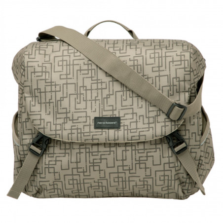 SACOCHE VELO PORTE BAGAGE NEWLOOXS MONDI JOY IVY BEIGE -18.5 LITRES- 360X320X160MM