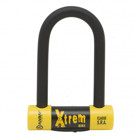 ANTIVOL VELO U 80 X 150MM AUVRAY X TREM BIKE SRA DIAMETRE 16 NOIR/JAUNE