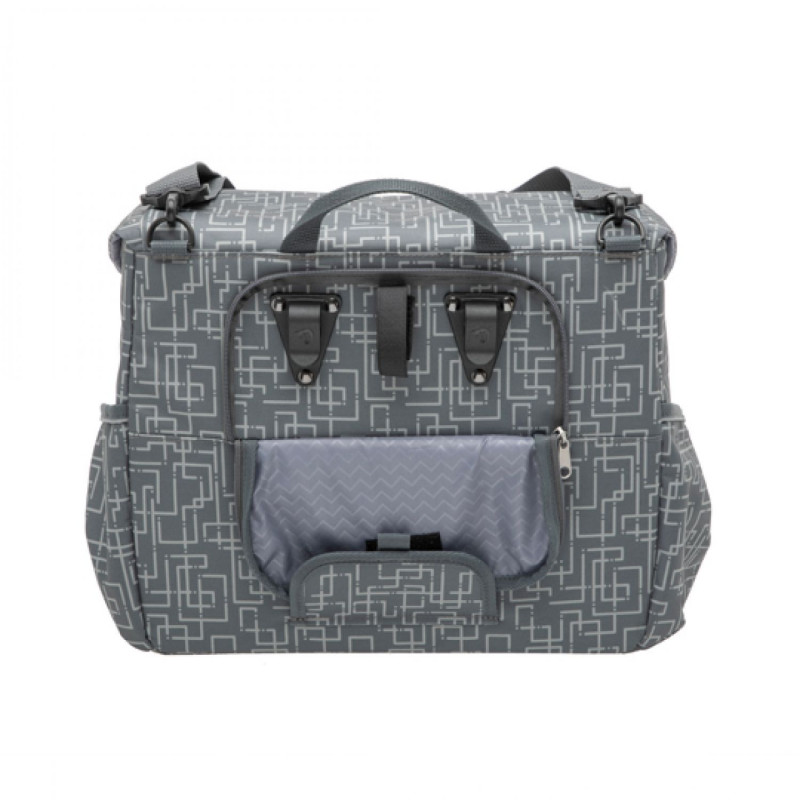 SACOCHE VELO PORTE BAGAGE NEWLOOXS MONDI JOY IVY GRIS -18.5 LITRES- 360X320X160MM