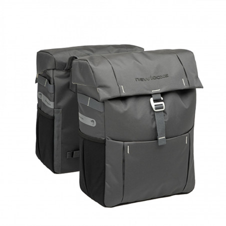 SACOCHE VELO PORTE BAGAGE A PONT NEWLOOXS VIGO GRIS -37 LITRES- 310X400X150MM