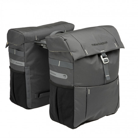 SACOCHE VELO PORTE BAGAGE A PONT NEWLOOXS VIGO GRIS MIK -37 LITRES- 310X400X150MM