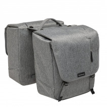 SACOCHE VELO PORTE BAGAGE A PONT NEWLOOXS NOVA DOUBLE GRIS MIK - 32 LITRES -