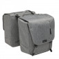 SACOCHE VELO PORTE BAGAGE A PONT NEWLOOXS NOVA DOUBLE GRIS MIK - 32 LITRES -