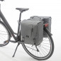SACOCHE VELO PORTE BAGAGE A PONT NEWLOOXS NOVA DOUBLE GRIS MIK - 32 LITRES -