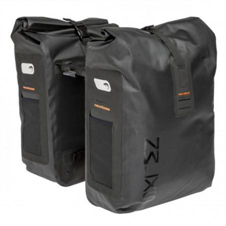 SACOCHE VELO PORTE BAGAGE A PONT NEWLOOXS VARO DOUBLE PANNIER RACKTIME NOIR - 40 LITRES -