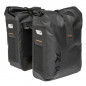 SACOCHE VELO PORTE BAGAGE A PONT NEWLOOXS VARO DOUBLE PANNIER RACKTIME NOIR - 40 LITRES -
