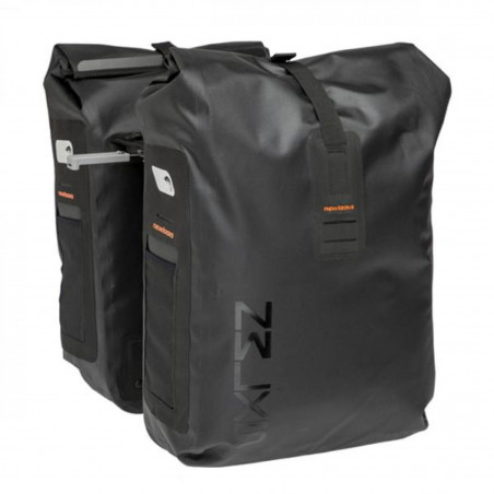 SACOCHE VELO PORTE BAGAGE A PONT NEWLOOXS VARO DOUBLE PANNIER MIK NOIR - 40 LITRES -