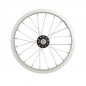 Roue velo enfant 14" av ecrou axe plein jante argent mach1 kid