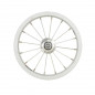 Roue velo enfant 12'' av ecrou axe plein jante argent beretta. 12" 1/2 x 2 1/4