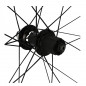 Roue vtt 29" ar blocage k7 jante noir moyeu shim mt500 disque centerlock 8/9/10/11v