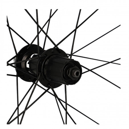 Roue vtt 27.5" ar blocage k7 jante noir moyeu shim mt500 disque centerlock 8/9/10/11v