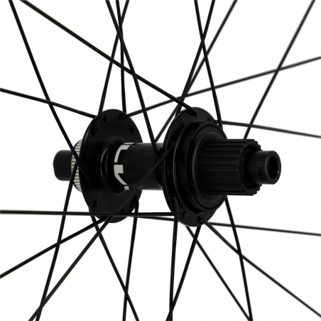 Roue vtt 27.5" ar k7 jante noir shim mt500 centerlock 12v microspline axe trav. boost 148x