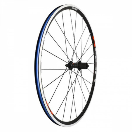 Roue route 700 ar blocage k7 jante noir Shimano r501 moy Shimano 8/9/10v
