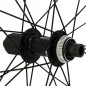 Roue route 700 ar jante noir Shimano rs171 disque centerlock 10/11v axe travers.e thru