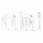 ANTIVOL VELO FER A CHEVAL ABUSTECTIC 496  NOIR