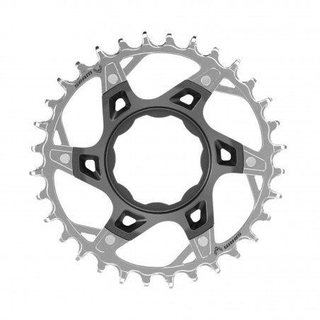 PLATEAU SRAM XX T-TYPE DM 34D POUR TQ ALUMINIUM ARGENTÉ