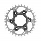 PLATEAU SRAM XX T-TYPE DM 34D POUR TQ ALUMINIUM ARGENTÉ