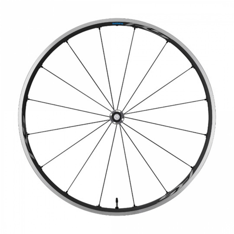 Roue route 700 av blocage jante noir Shimano rs500 tubeless moy Shimano