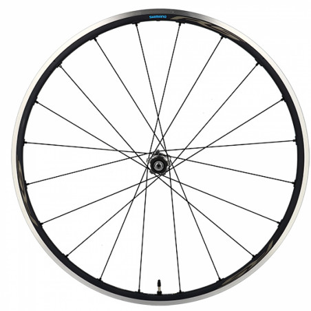 Roue route 700 ar blocage jante noir Shimano rs500 tubeless moy Shimano 10/11v.