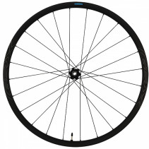 Roue gravel 700 ar jante noir Shimano rx570 disque centerlock axe travers. tubeless 10/11v