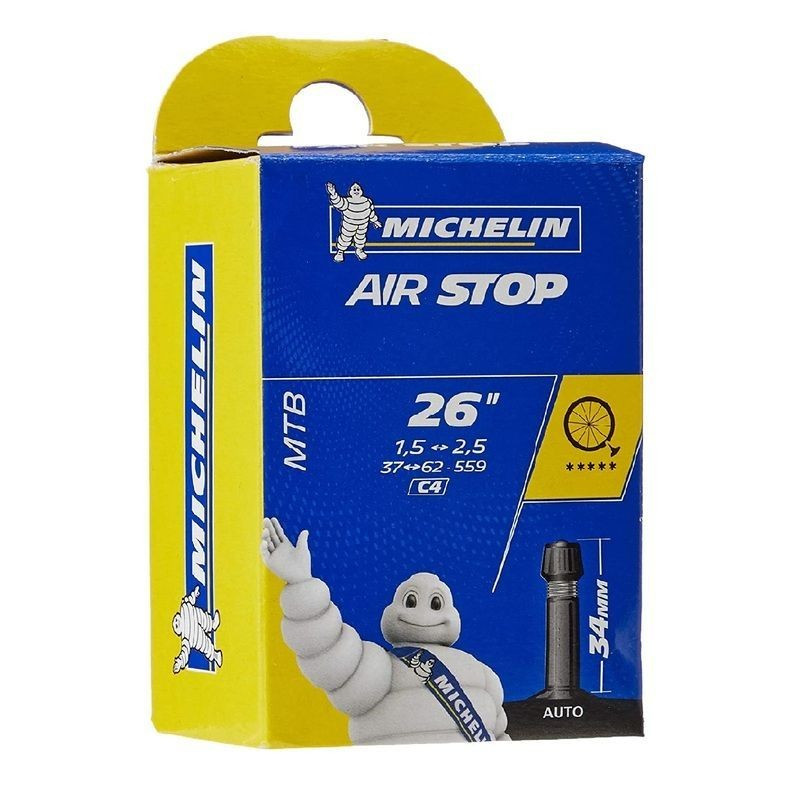 MICHELIN CHAMBRE A AIR C4 AIRSTOP 26" x 1.50-2.50 VALVE SCHRADER 34MM MICHELIN CHAMBRE A AIR C4 AIRSTOP 26" x 1.50-2.50 VALVE SCHRADER 34MM