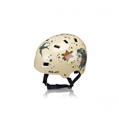 XLC BH-C22 CASQUE URBAN TATOO 12 TROUS BEIGE UNIQUE