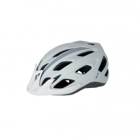 XLC BH-C28 CASQUE GRIS CLAIR/BLEU VISIÈRE BLANCHE
