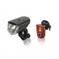 XLC CL-S18 PHARE À BATT.SIRIUS B20 LED A/RÉFL.20LUX PHA.ARR. - AKKU SET SIRIUS B20 - 4055149268237