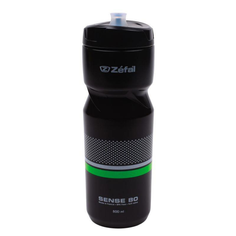 Bidon Zefal sense soft 80 negro/blanco/verde 800 ml