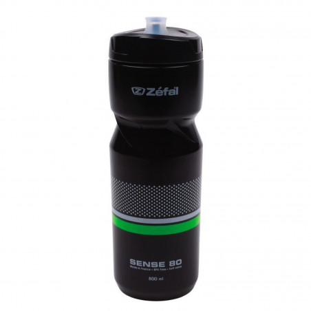 Bidon Zefal sense soft 80 negro/blanco/verde 800 ml