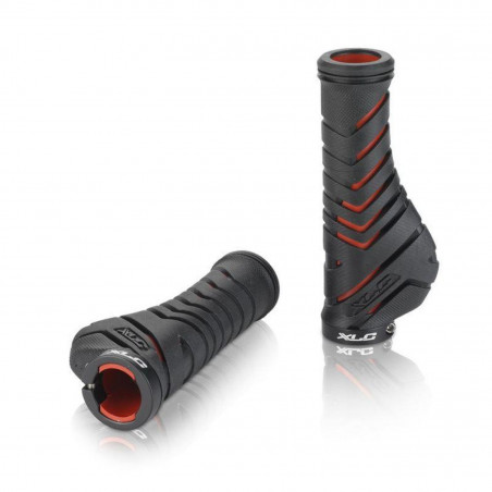 XLC GR-S30 JEU DE POIGNÉES ERGONOMIQUES 130 mm NOIRES/ROUGES - 2501583862 - 4055149122591