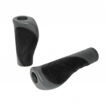 XLC GR-S17 JEU DE POIGNÉES CONFORT BO2  135/92 mm NOIR/GRIS