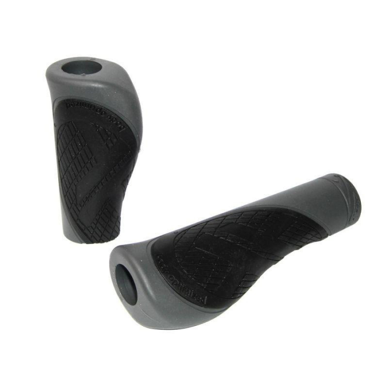 XLC GR-S17 JEU DE POIGNÉES CONFORT BO2  135/92 mm NOIR/GRIS