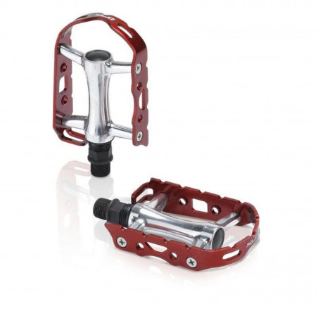 XLC PD-M15 PÉDALES VTT/ATB ULTRALIGHT 104x63MM ARGENT/ROUGE