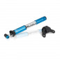 Xlc pu-m027 mini pompe vtt aluminium 220 mm-7bar  argent/bleue