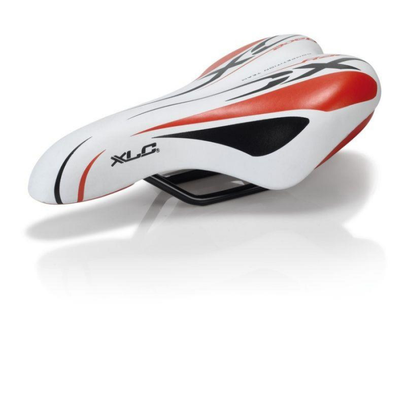 XLC SA-C01 SELLE ENFANT ET JUNIOR 245x150 BLANCHE/ROUGE - 2502032500 - 4032191963334